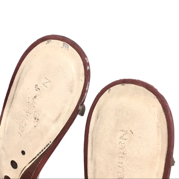 Naturalizer Brown Heeled Slip Sandals Size 8 - Picture 7 of 8